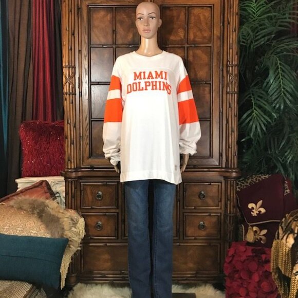 NFL Gridiron Classic x Reebok Miami Dolphins 100 % Cotton Shirt - Picture 4 of 13